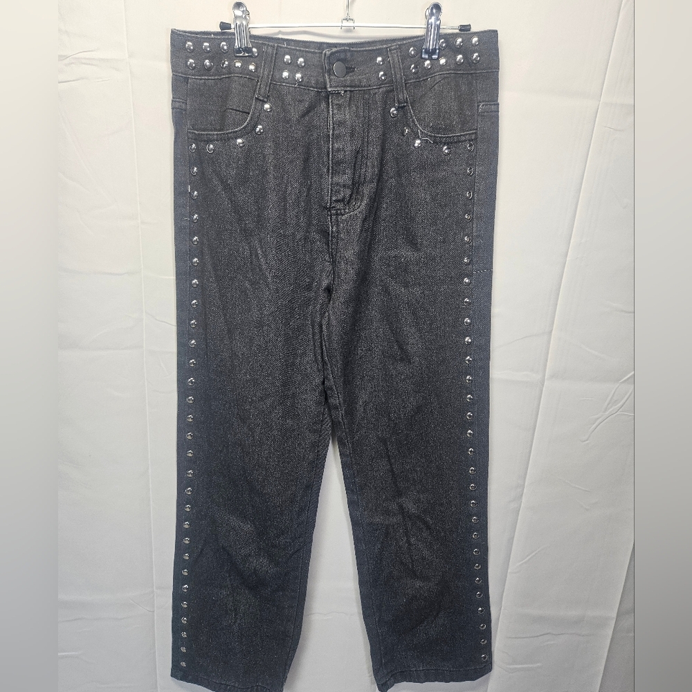 One Dilemma Studded Black Star Jeans NWOT
